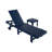 Joubert 77.6" Long Outdoor All-Weather Poly Reclining Single Chaise with Table-87829585