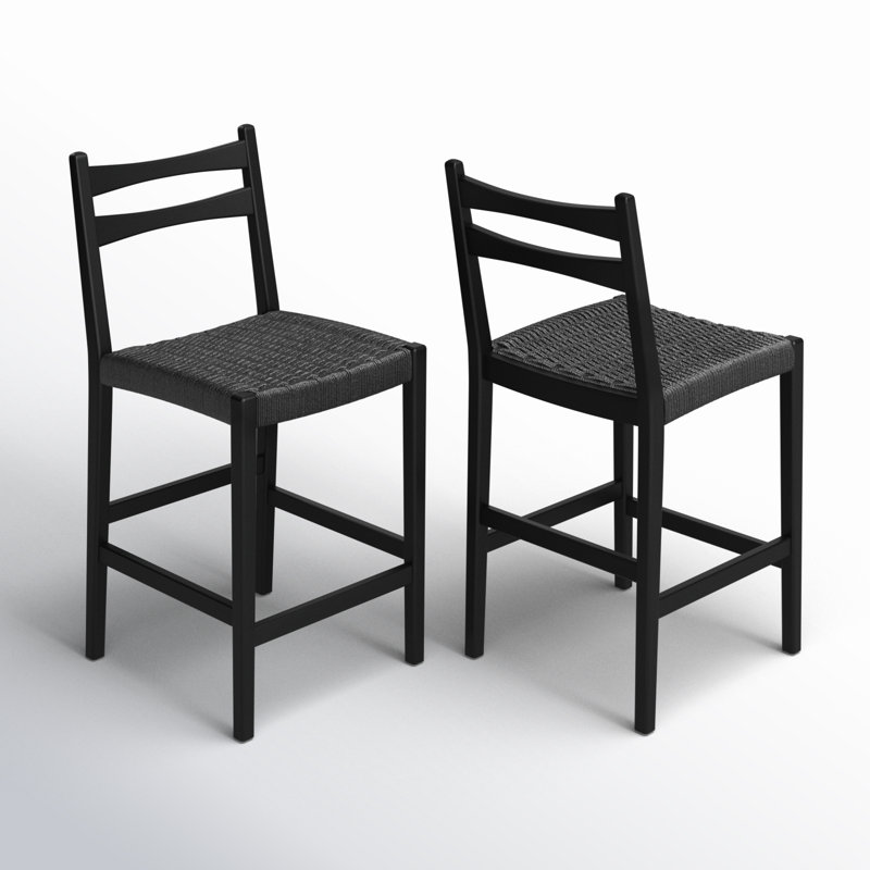 Cord 22" Counter Stools, Black