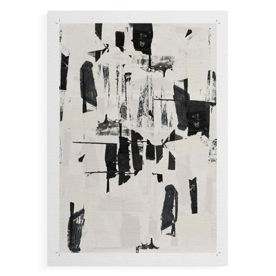Carreaux et textures abstraites Angles VI - Impression sur toile seulement - NON-CADRE
