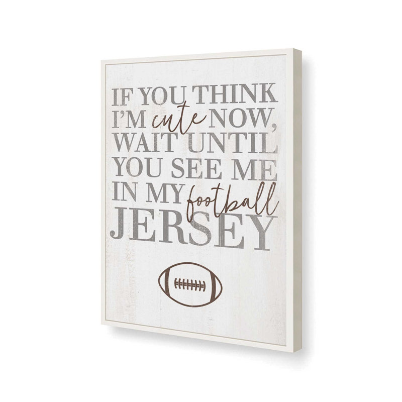 «Football Jersey» par Masey St. Studios, reproduction d'art, L 18 po x H 24 po, Blanc, Impression encadrée