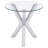 Alexa Chrome 3-piece Round Coffee and End Table Set