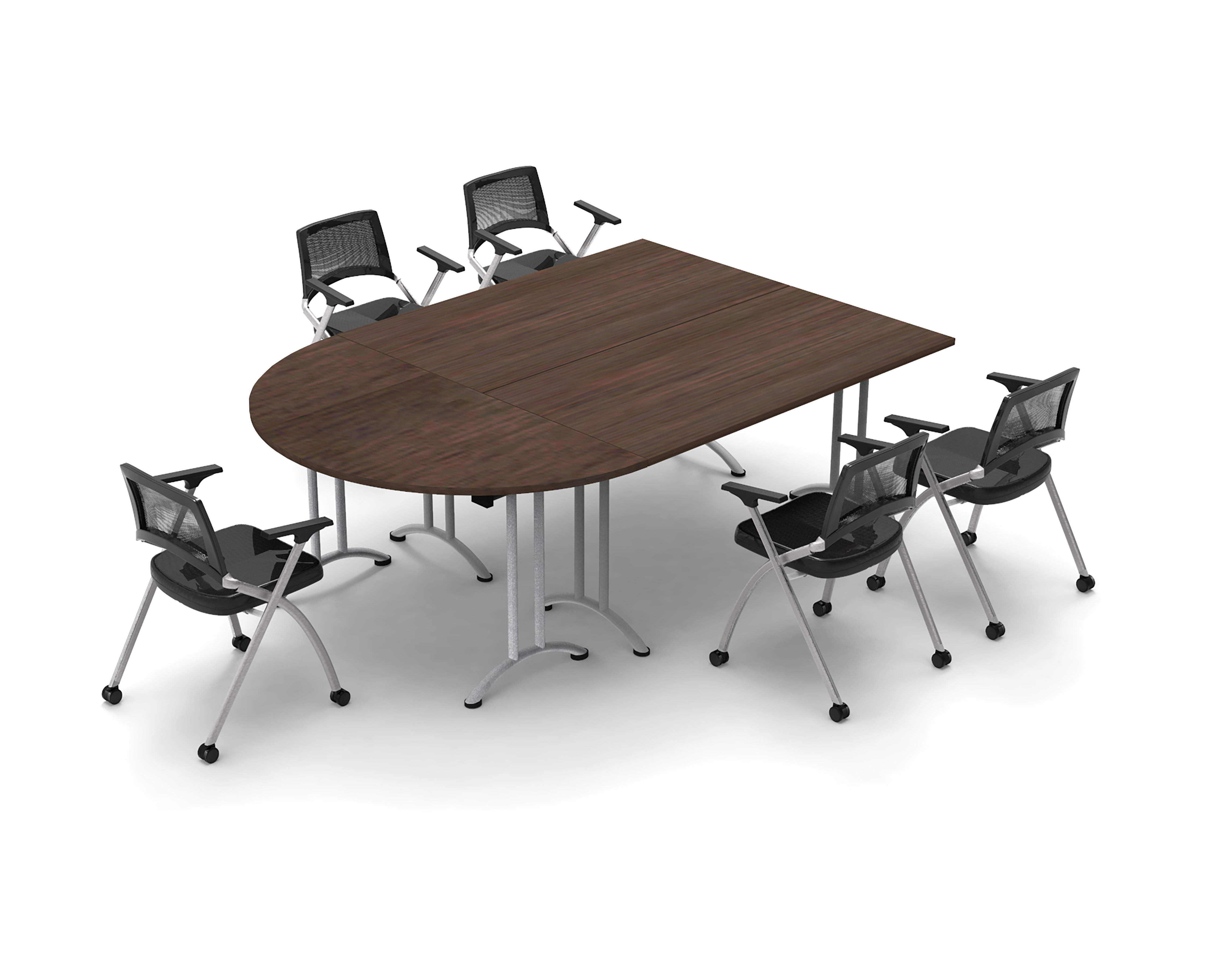 Inbox Zero Partone 5 Person Conference Meeting Tables with 5 Chairs