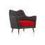 Fauteuil en lin touffeté de 57,5 po Shuford-25610845