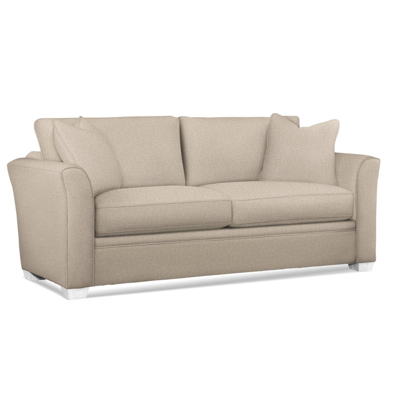 Bridgeport Sofa, Air Dream Mattress, Brown Geometric, 0456-33, Frost White Finish