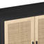 Armoire de rangement 62,6 po à 4 portes en rotin-541164623