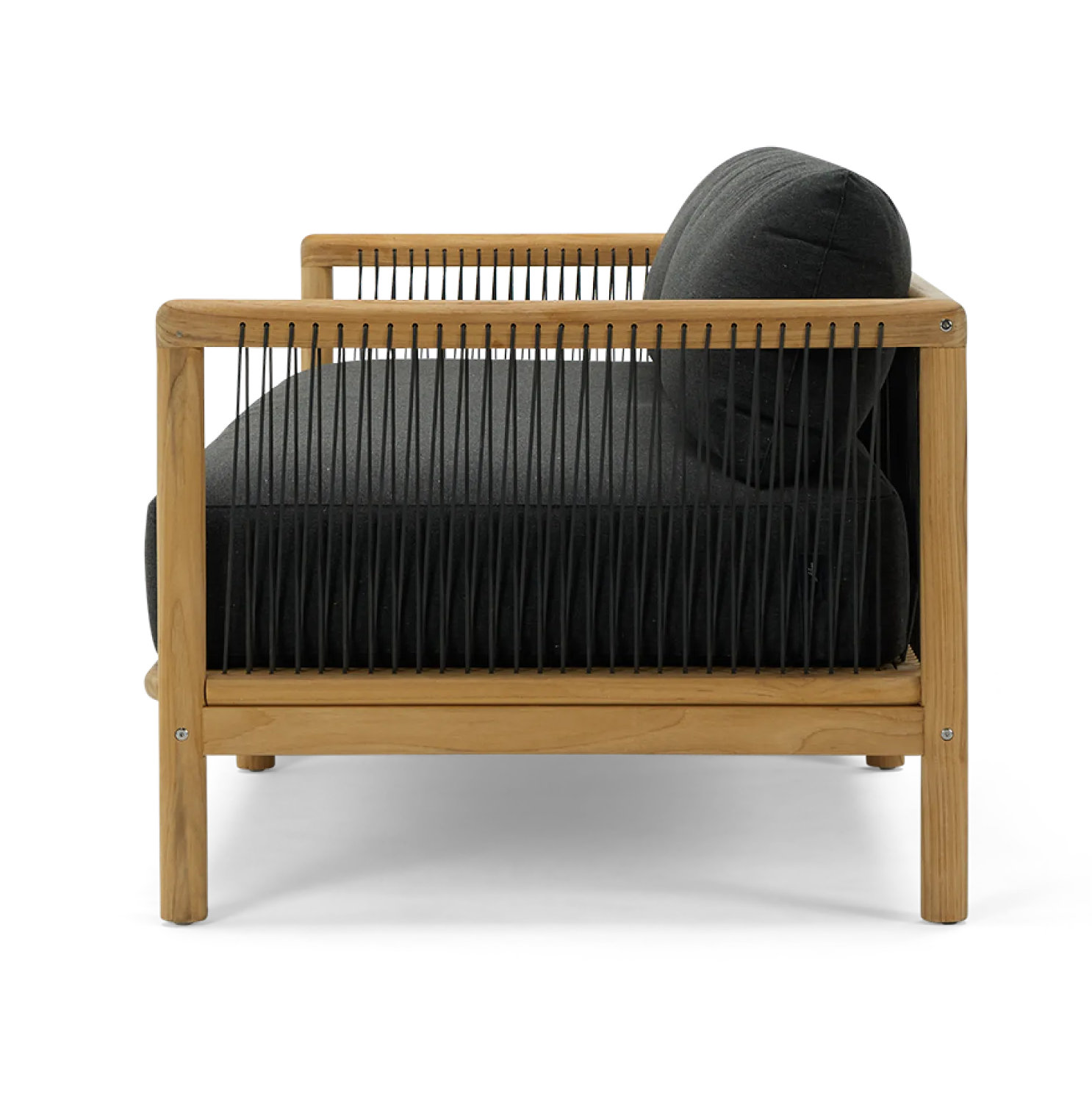 Reel Collection 82" Sunbrella® Patio Sofa, Sunbrella Heritage Char