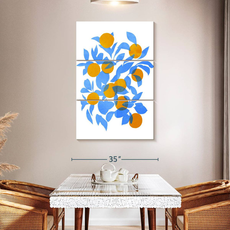Yarlin Bright Tangerines I, 50" H x 32" W