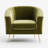 Lucciano Velvet Barrel Chair-1732298466
