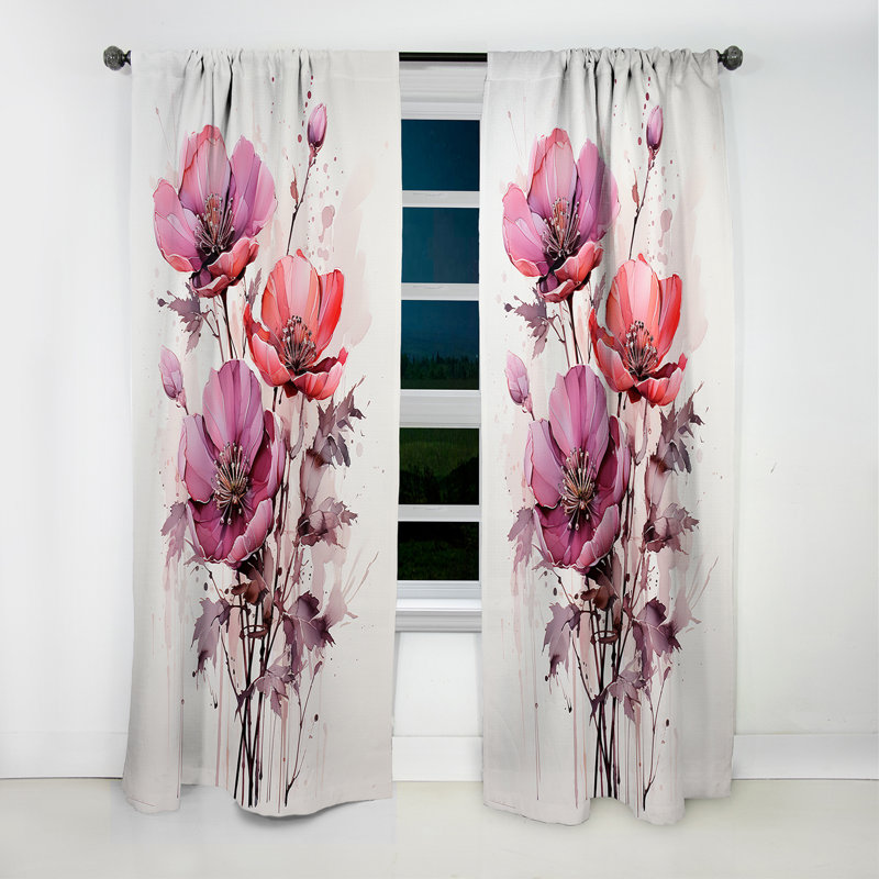 Barnabas - Minimalism Abstract Blackout Curtain - 1 Panels, L 52 po x L 90 po