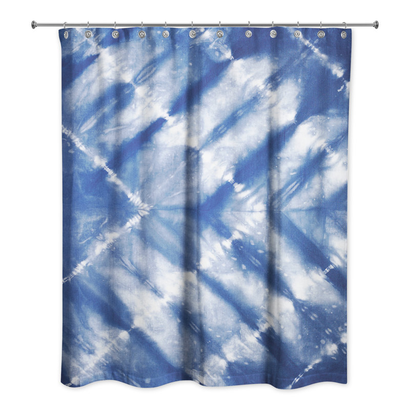 Rideau de douche simple Sonoma, Bleu