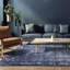 Abrienne Soft Shiny Modern Blue/Black Rug-326142849