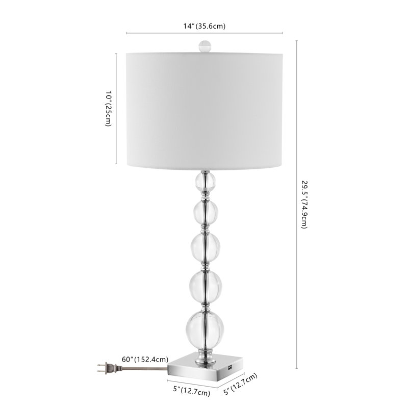 Dawood Crystal USB Table Lamp
