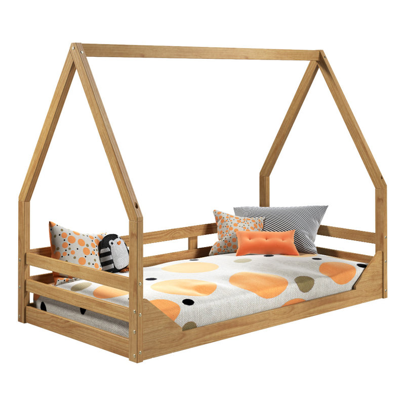 Milperra Twin Solid Wood Bed by Harper Orchard