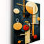 Retro Bliss, abstrait circulaire géométrique V - horloge murale moderne abstraite-99632978