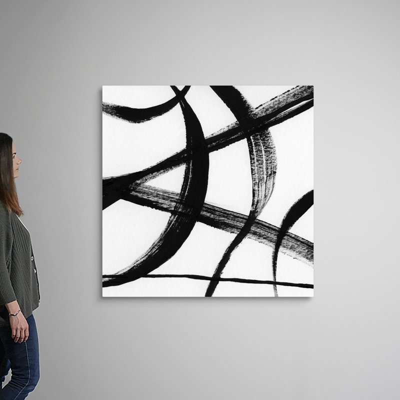 Gestural Marks I - reproduction d'art sur toile, H 48 po x l 48 po x P 1,25 po, Toile tendue