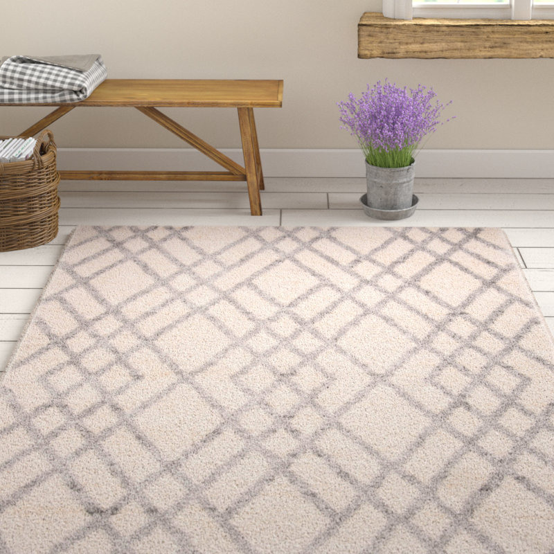 Novotny Shag 200 Performance Geometric Rug, Rectangle 5' x 7'