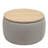 Round Storage Ottoman With Removable Top, 2 In 1 Function As End Table And Footstool, Perfect For Modern Living Spaces-894216153