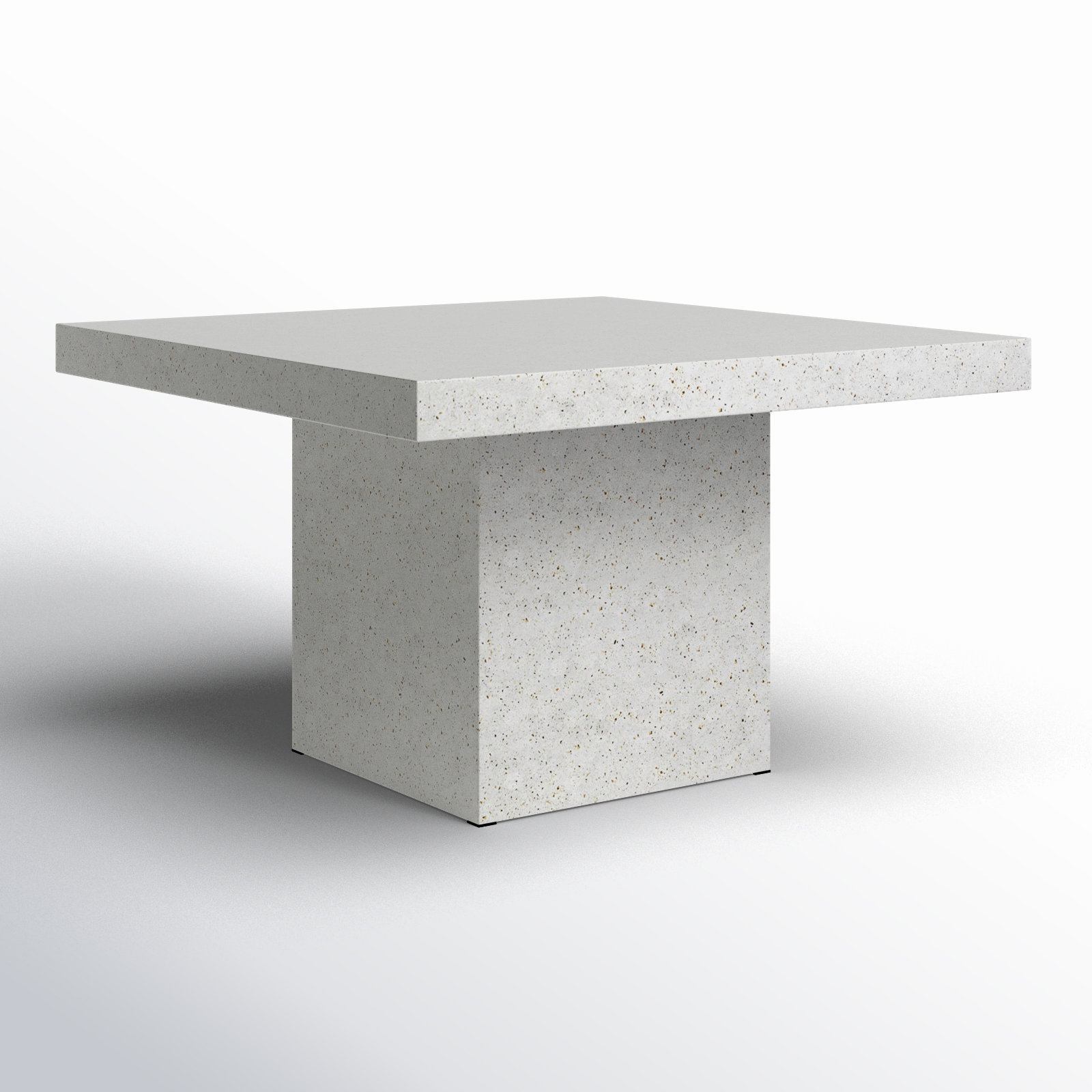 Kareen Dining Table, Ivory Terrazzo, Bar Table (41.75" Height)
