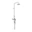 Temperature Controlled Metal Wall Mounted Outdoor Shower with Detachable Shower Head and Footwash Spout
