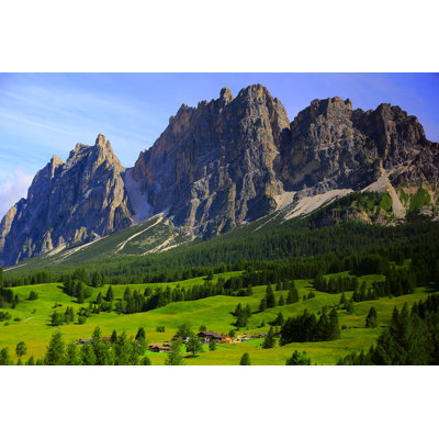 Alpine Idyllic Landscape by Agustavop - No Frame Print on Canvas