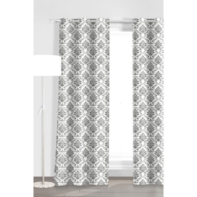 Paire de rideaux semi-transparents avec œillets Castelli