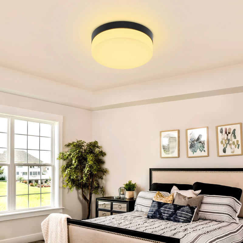 Plafonnier encastré, 5CCT (3000K-6000K) et plafonnier à DEL super lumineux à intensité variable de 12 pouces pour la cuisine, le couloir et la salle de bain