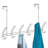 iDesign Classico Steel Over-The-Door 12-Hook Storage Rack - 18.75" x 5" x 10.75", Chrome