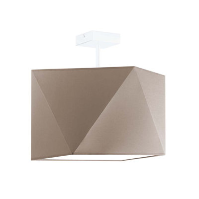 Demarian Fabric Semi Flush Mount