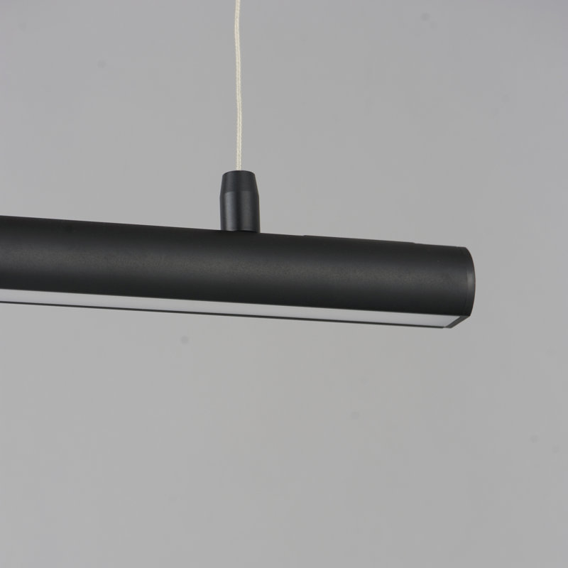 1 - Light LED Unique/Statement Pendant, Black