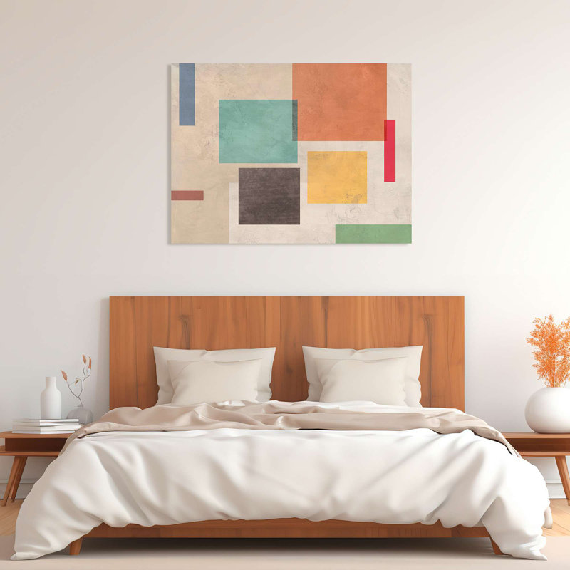 Geometric And Minimal Composition: Galaxy Emulator by Sonne Taylor - Wrapped Canvas Print, 40cm H x 60cm W