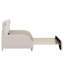 Canapé-lit simple tapissier extensible de taille XL, tête de lit en forme d'ours