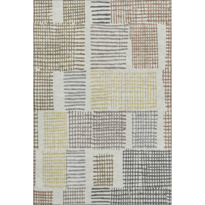 Premium Machine Washable Pinkston Geometric Rug