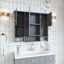 Ensemble de meuble-lavabo simple 36 po avec plateau en céramique et armoire à pharmacie Seta-778861814