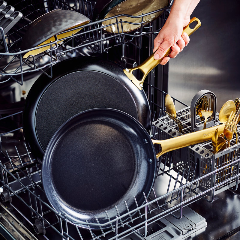 Black Aluminum Nonstick Ceramic Coating 2-Piece Fry Pan Set