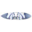 Oliver Gal Lippanzer Effect Symbol Surfboard Fashion - Die-Cut Acrylic Glass Wall Art Sculpture