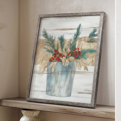 Christmas Holiday Art CLXXII Framed Print - Solid Wood