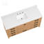 Meuble-lavabo autoportant 60 po avec comptoir simple en bois massif et structure en bois massif 60 po