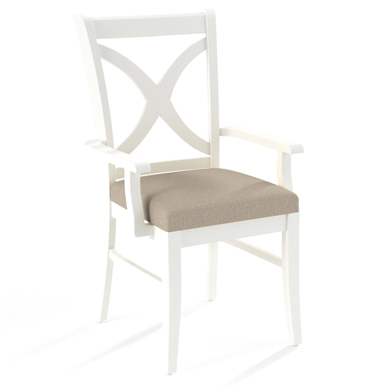 Fauteuil Hues, Finition blanc givré, Performance Crypton coquille d'œuf; 0884-93