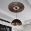 Médaillon de plafond 24 po x 24 po x 8 7/8 po x P 3/4 po de qualité architecturale, cuivre-40714775-40714760