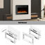 Rayva Classic recessed or wall mounted direct vent electric fireplace insert-706283966