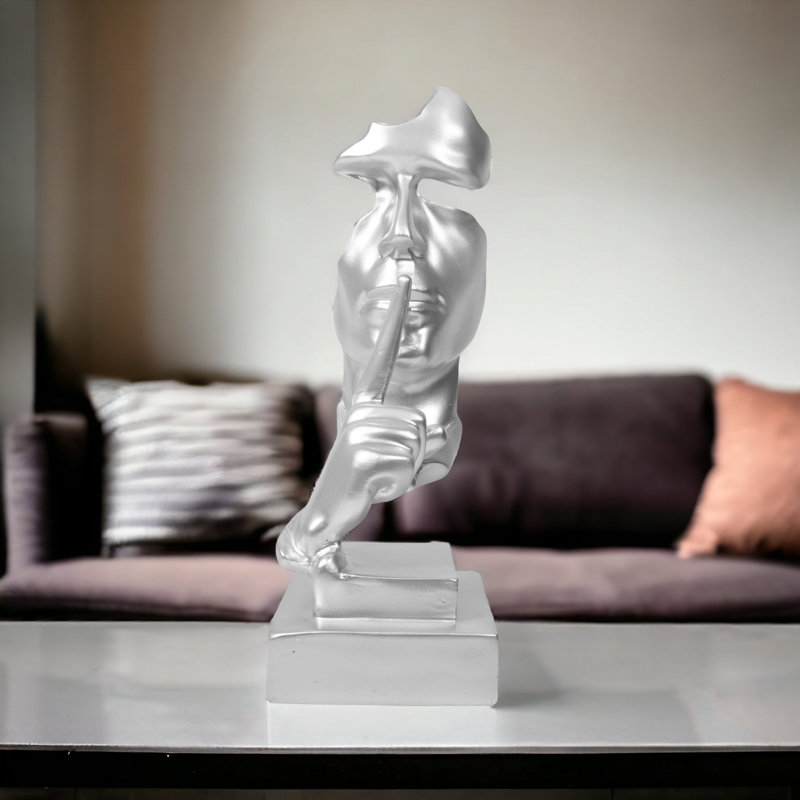Fidler People Statue, Silver