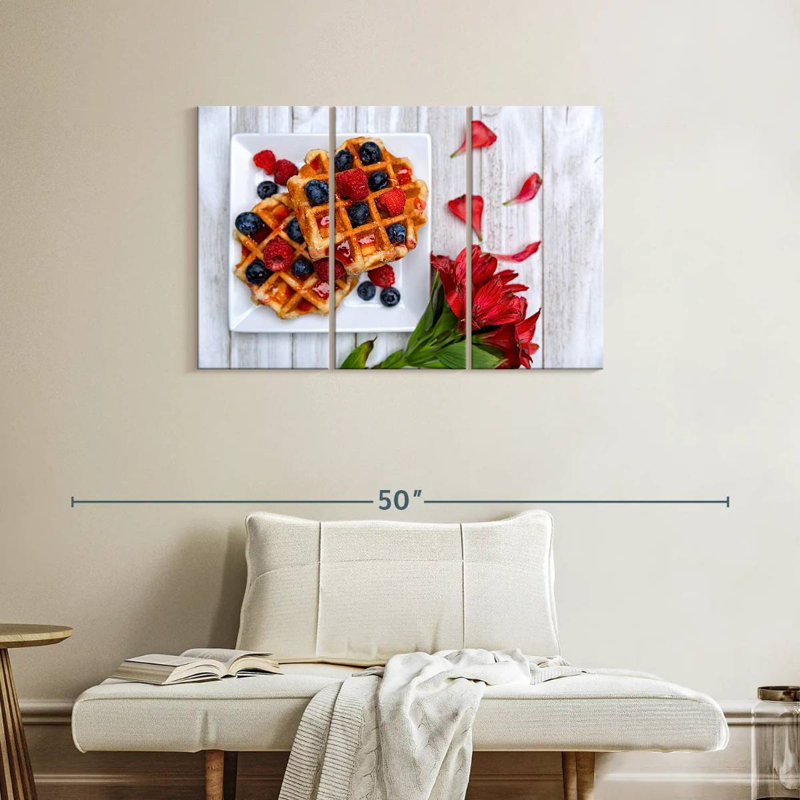 Yarlin Berry Waffles, 24" H x 38" W