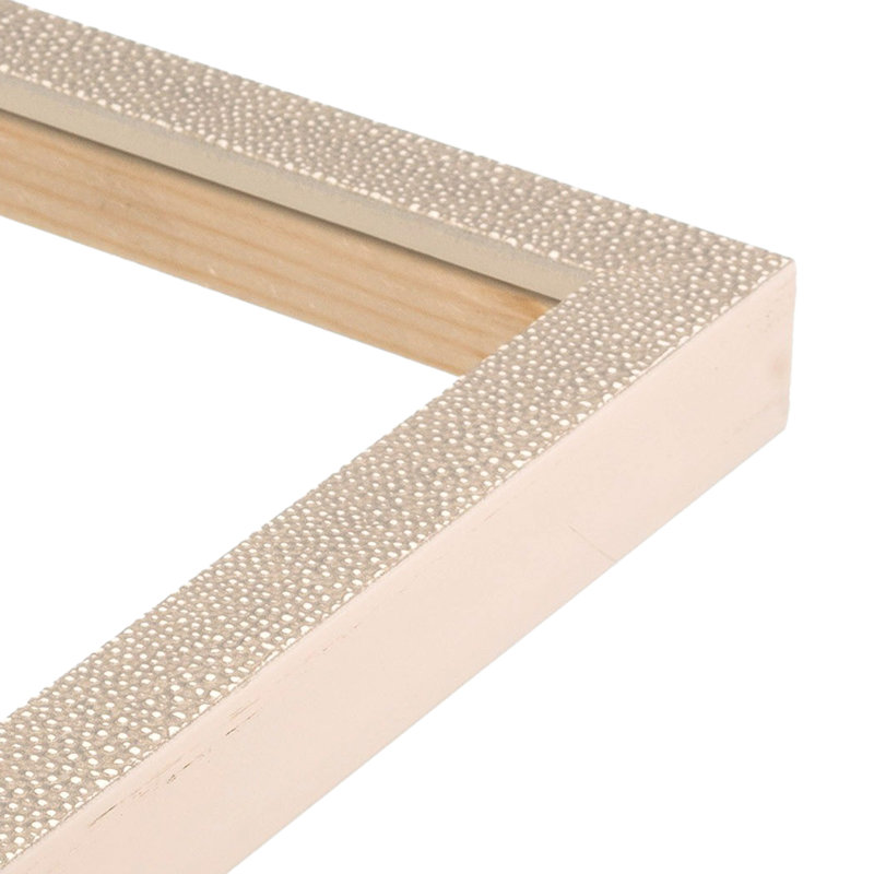 Cadre pour photo simple en bois embossé, 8 po x 10 po, Blanc