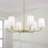 Brody 6 - Light Dimmable Shaded / Spider Chandelier-94392778