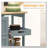 26.5" Rolling Kitchen Island Cart with Butcher Block Top