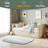 Twin Size Upholstered Daybed With Pop Up Trundle-114234544