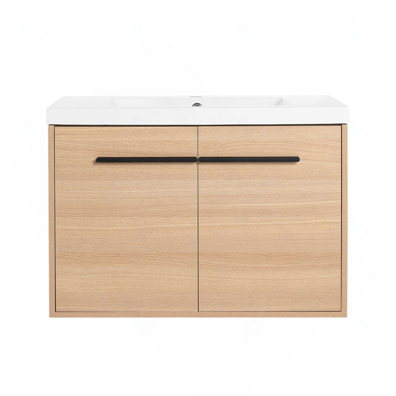 Ensemble de meuble-lavabo 30 po avec lavabo à poser en résine, 2 portes