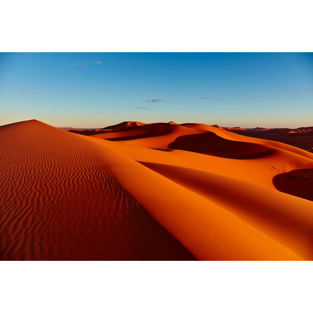 Sand Dunes in the Sahara Desert, Merzouga, Morocco by Artur Nyk - Wrapped Canvas Photograph