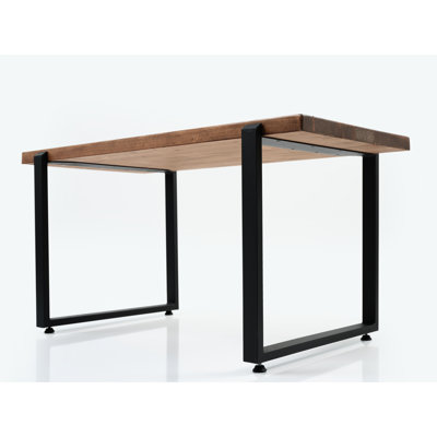 Live Edge Rustic Coffee Table In Solid Wood, 38.14 In., Walnut For Home Wood Living Room, 39'' X 21'