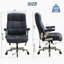 Grand et grand fauteuil de bureau 500 lb avec support lombaire réglable, fauteuil de direction en tissu avec accoudoirs rabattables en 2 dimensions, fauteuil ergonomique avec roues en caoutchouc silencieuses, siège extra large, appui-tête réglable